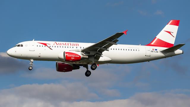 OE-LXB:Airbus A320-200:Austrian Airlines